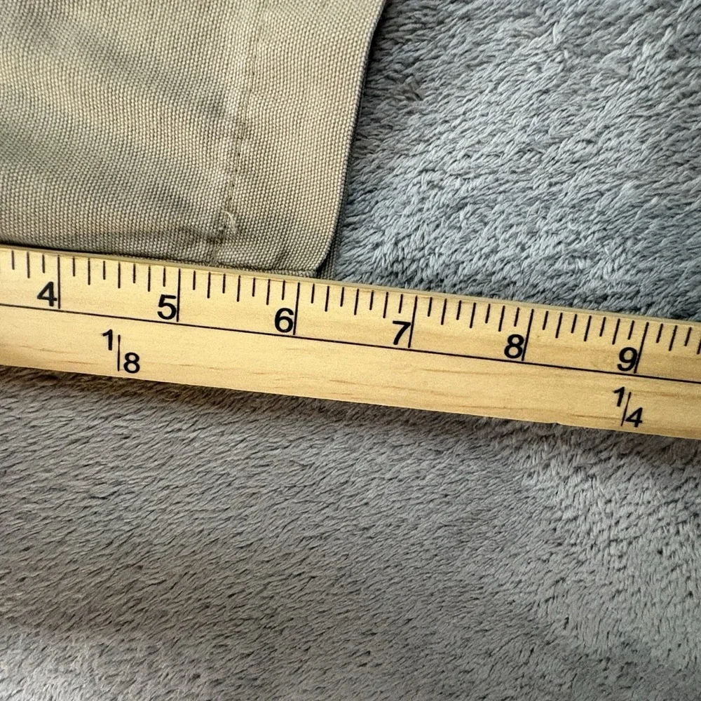 VTG 1997 Dockers Men's 38x6 Beige Khaki Pleated Elastic Waist Chino Shorts
